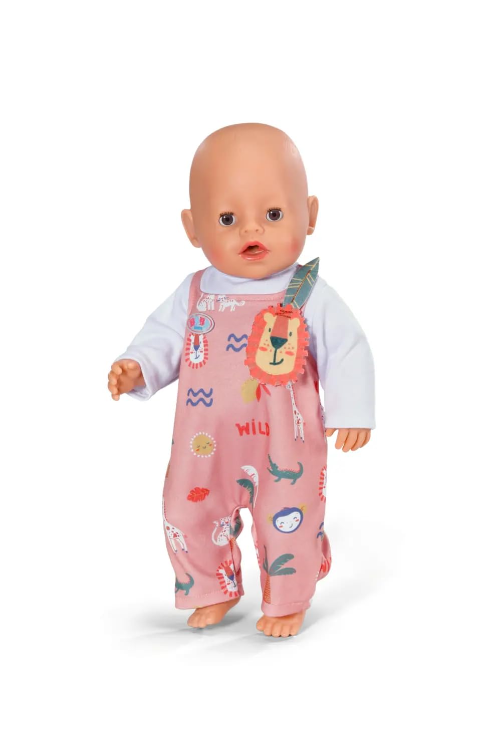 BABY born Żaba z długim rękawem i wzorami w dżungli - Wysokiej jakości akcesoria dla lalek - Odzież odpowiednia dla lalek 43 cm