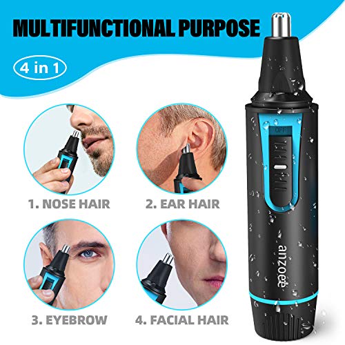 Nose Hair Trimmer For Men Women,Nose Trimmer Hair Trimmer With 2 Replacement Blades ​Nose Ear Eyebrow And Facial ​Hair Removing Nose Hair Trimmer #TOP1