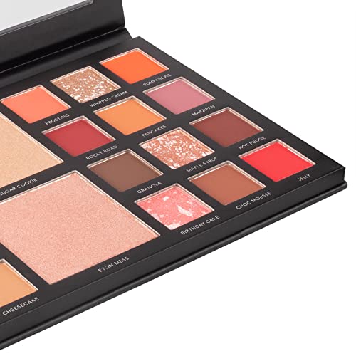 LaRoc Pro Nude Eyeshadow Makeup Palette - 26 Long Lasting Highly Pigmented Nude and Shimmer Shades - Matte and Glitter Highlighter, Contour & Eye Shadows for All Day & Night Looks - Image 4