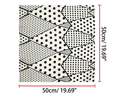 Allegra K 50cm 1950s Vintage Retro Polka Dots Square Scarf Head Neck Scarves Kerchief Neckerchief3