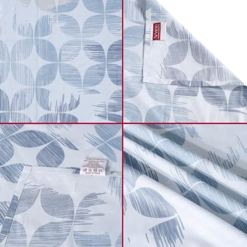 Image of Arvind Bedsheet Set - 100% Cotton Bedsheet for Double Bed (1 Queen Size Bedsheet with 2 Pillow Covers) Soft Breathable, 144 Thread Count - Slumber -Shade 9 (21024-B)