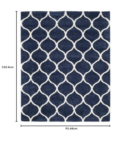 Image of Presence Gorgeous Design of Super Soft Shaggy Carpet for Living Room, Bedroom, Hall and Anywhere in Home. [3x5 feet]