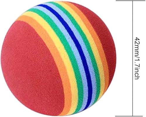 LANODO 20個入り ゴルフ練習器具 練習 ボール 室内 ゴルフ れんしゅう 器具 スポンジ ボール [レッド] 2枚目