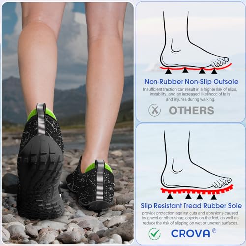 Image of Built-in Heel Grips Water Shoes for Kids Girls Boys Hiking Wide Barefoot Swim Beach Pool Big Kid