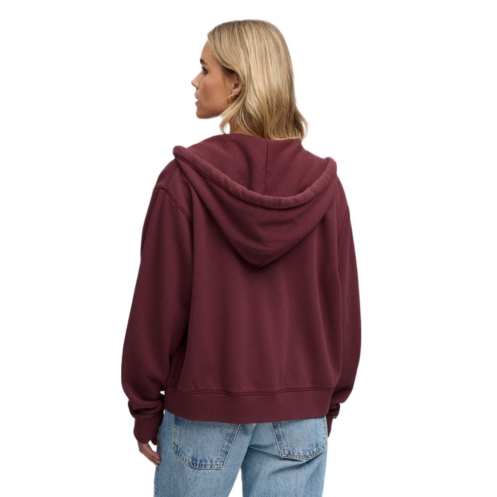 Superdry Athletic Essentials Relaxed Crop Full Zip Sweatshirt XL