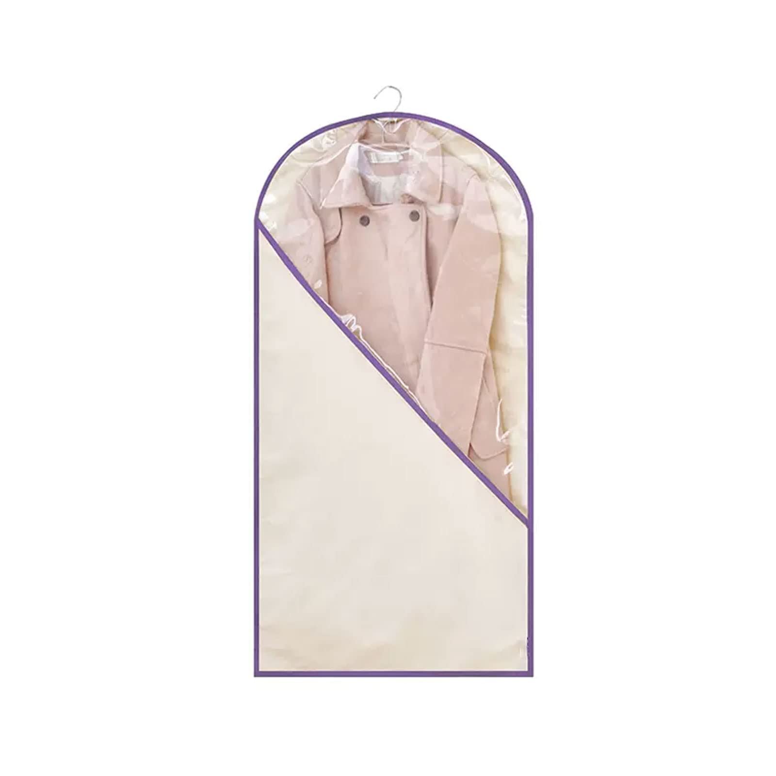Generic Garment Bags for Hanging Clothes Made of High-transparent TPU Cotton Canvas Soft Texture Breathable and Odorless Waterproof