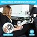 DaisyInner 2 Pcs Car Fan for Backseat Dual Backseat Cooling 360 Degree Rotatable Seat Fans with LED Light USB Car Rear Seat Fan for SUV Rv Sedan Cruise Van Boat