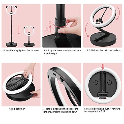 HEERTTOGO Luce per Selfie,11''LED Ring Light Luce