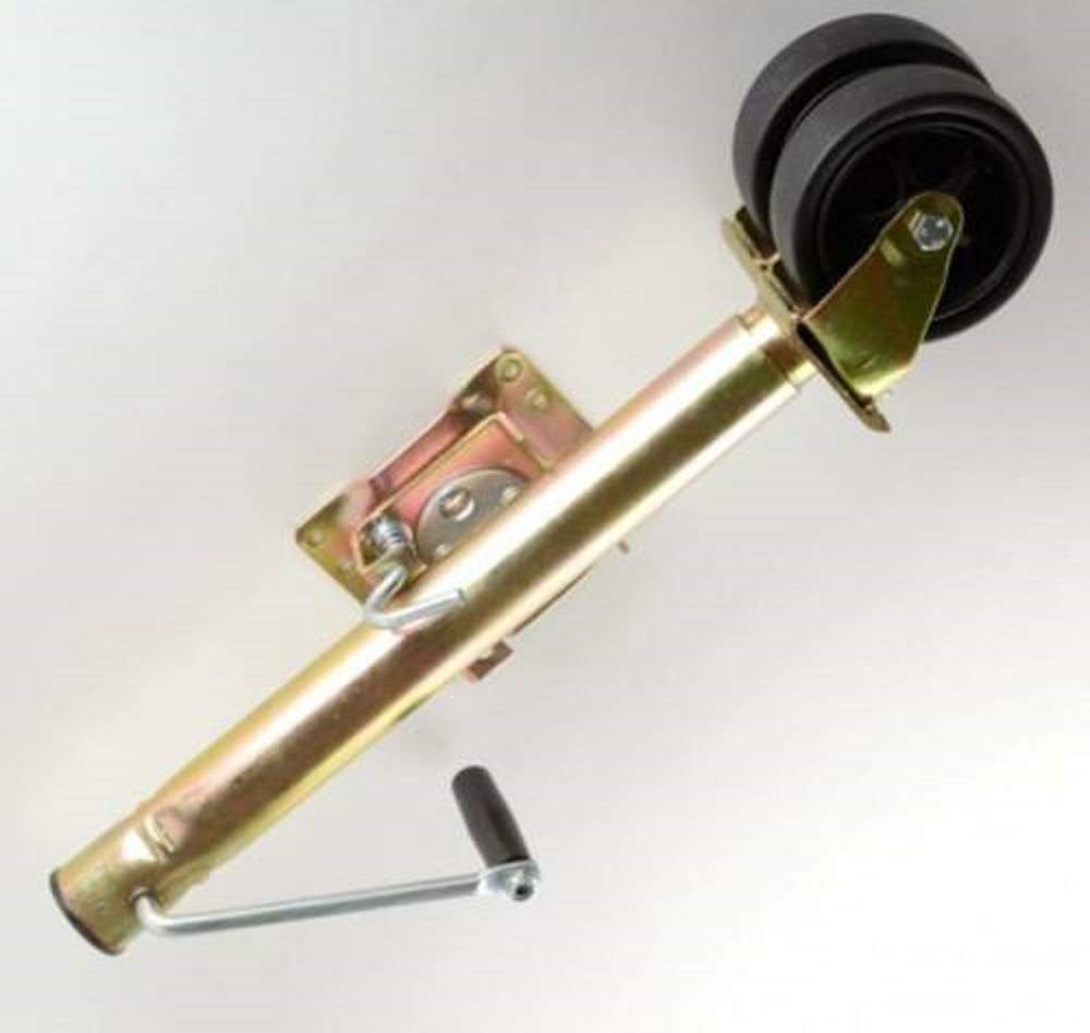NEW Swivel Trailer Jack w Double Wheel 2000lb Tongue Twin Boat Towing