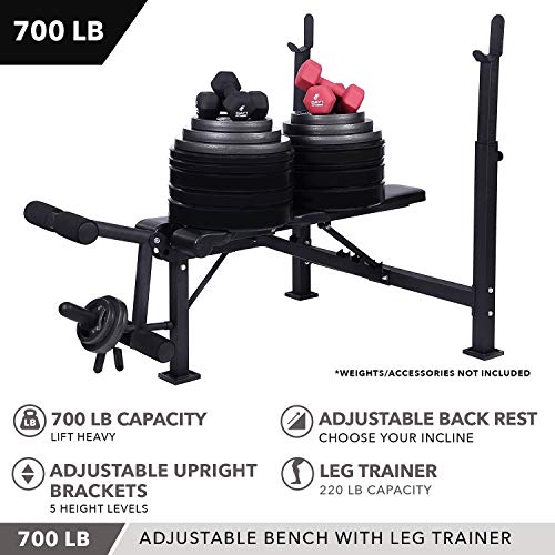 Olympic Weight Bench Set by D1F – Olympic Weight Bench, Olympic 7’ Barbell, 2 x 2” Spring Clips, 10lbs x2 and 25lbs x 2 Rubber Bumper Plates – Excellent for Strength Training and Powerlifting - Home Fitness Guru Olympic Weight Bench Set by D1F – Olympic Weight Bench, Olympic 7’ Barbell, 2 x 2” Spring Clips, 10lbs x2 and 25lbs x 2 Rubber Bumper Plates – Excellent for Strength Training and Powerlifting - Image 8