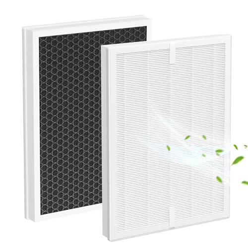 Image of 2 Pack A7 & E-400 Filter for VEWIOR ClearAir-A7 Air Purifier & AromaRoom H14 E-400 Air Purifier, H14 True HEPA and Efficiency Activated Carbon Filter, Replace Part #PF001#APVEC07-P1