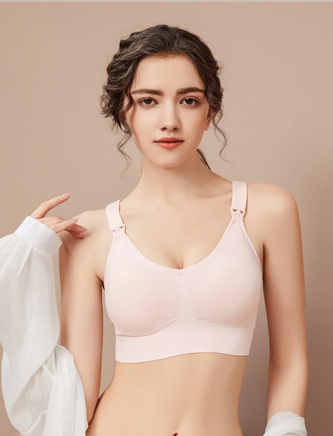 Image of Celary Bra for Woman|| Lightly Padded Maternity||Feeding Bra for Women||Nursing ||Ultra Lightweight|| Soft and Smooth Cotton|| Removable Pads