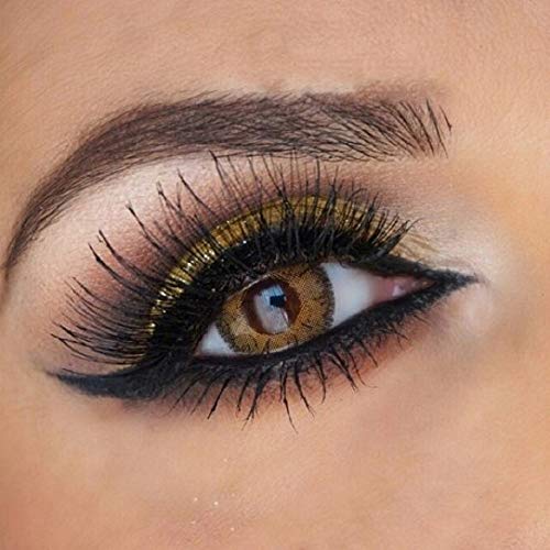 Lente de contacto de color Hazel 3tons + Avizor Solution multifunción para lente 10 ml + Kit de almacenaje color aleatorio, caja incluye cortador y aplicador  12 meses sin Correction