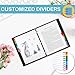 Alphabet Binder Dividers for 3 Ring Binder, COIDEA A-Z Dividers for 3 Ring Binder, Multicolor A-Z Binder Dividers with Customizable Table of Contents Page, ABC Alphabet Tabs for School Office