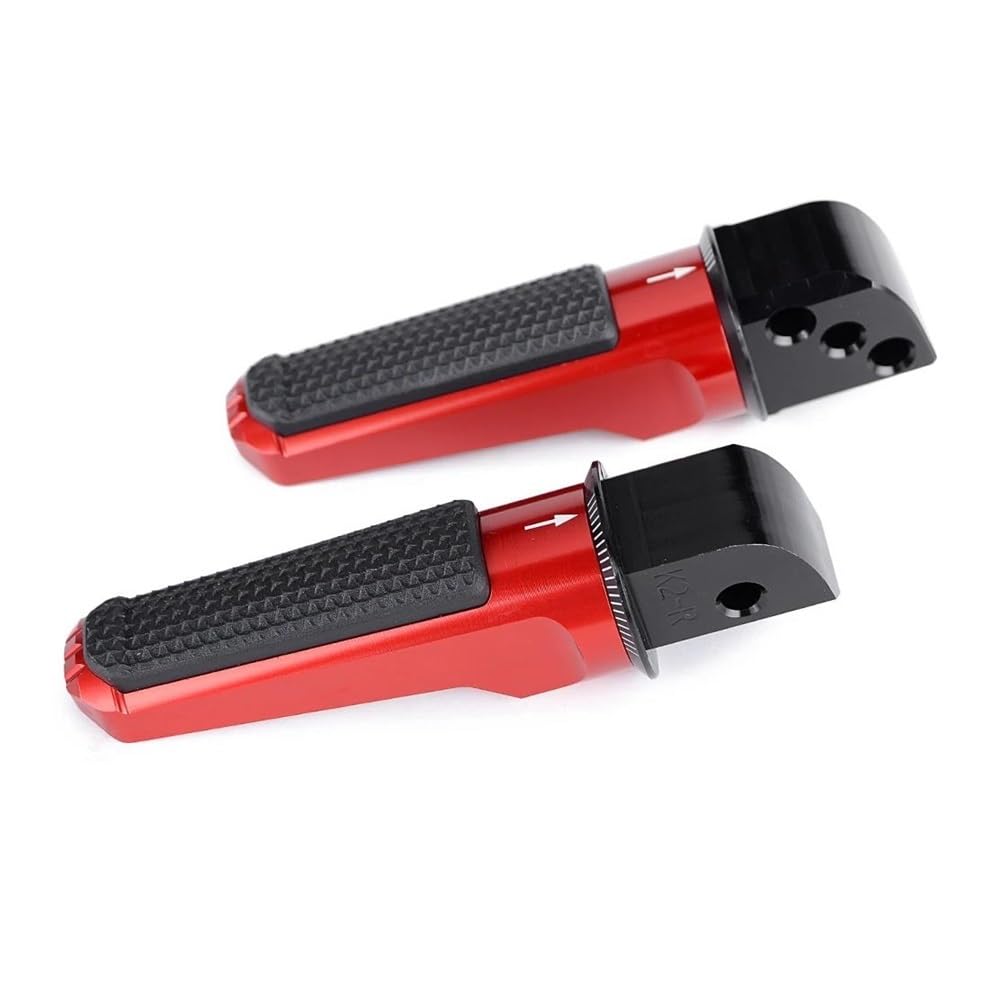 Repose-Pieds Moto Kawasaki ER6N Ninja 400 Versys 650 Pédales Arrière Rouge