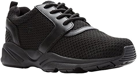 Propét Women Stability X Sneaker, Black/Berry, 8.5 2X-Wide | Image 1