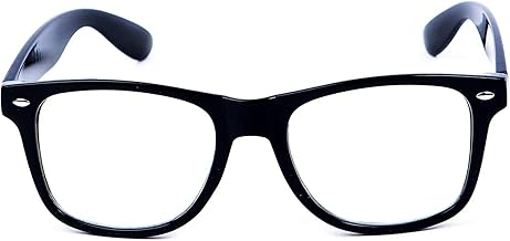 Kids Childrens Black Frame Glasses Clear Lens Geek Boys Girls Book Week For Doctor Wizard Fancy Dress Costume Outfit Age 3-9 Years