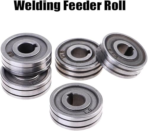Miniatura 2 de MIG MAG Rodillo de alimentación de soldadura Rueda de transmisión de alambre 0.024 in 0.031 in 0.039 in Knurl K Groove para acero Aluminio Flux Cord