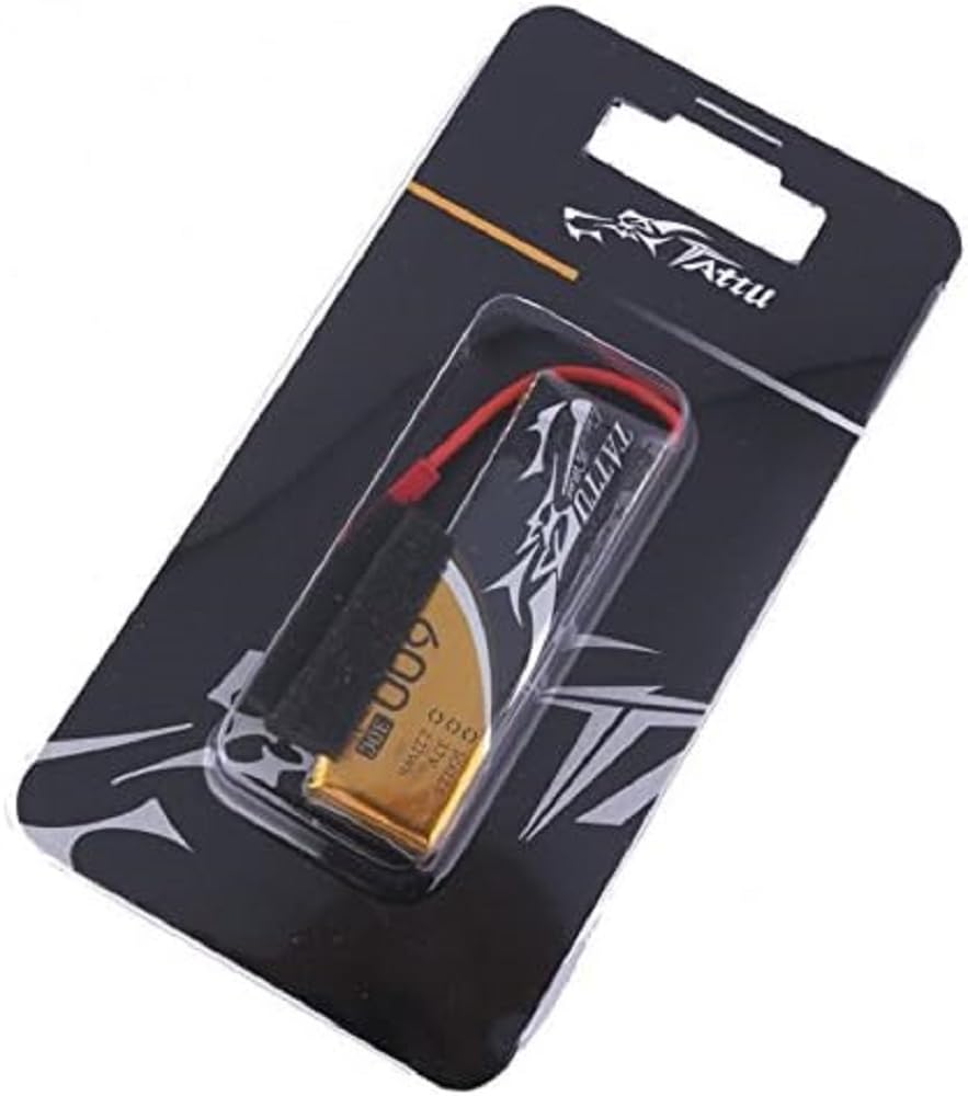 Tattu 600mAh 3,7V 30C 1S1P Lipo Battery Pack z wtyczką JST (1 szt.)