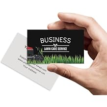 Custom Tree Lawn Care Landscaper Service Business Cards Double-Sided Printable Thick Waterproof Paper Business Cards Customize with Your Image Logo for Small Business Template 4