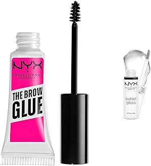 NYX PROFESSIONAL MAKEUP The Brow Glue and Butter Gloss Bundle