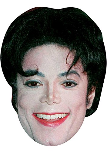 FoxyPrinting MICHAEL JACKSON 01 JB - Music Star Fancy Dress Cardboard Celebrity Cardboard Party Face Mask Fancy Dress