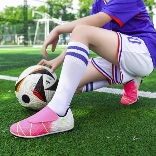 Botas de fútbol césped artificial para adolescentes de deporte blanco 2