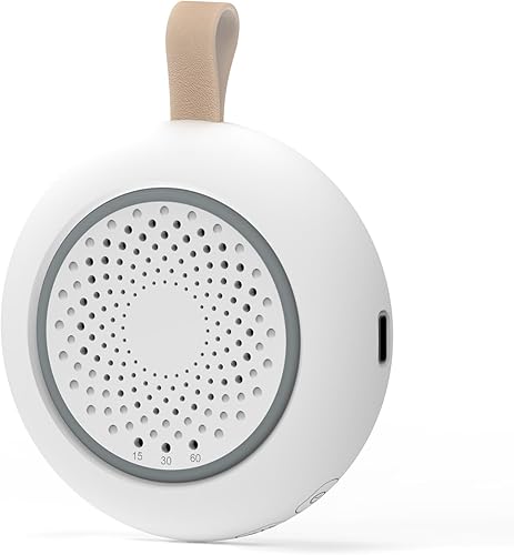 Máquina de sonido de ruido blanco para nuevos bebés y adultos, 24 sonidos de sueño, incluyendo lluvia, ruido verde y rosa, sonido portátil con