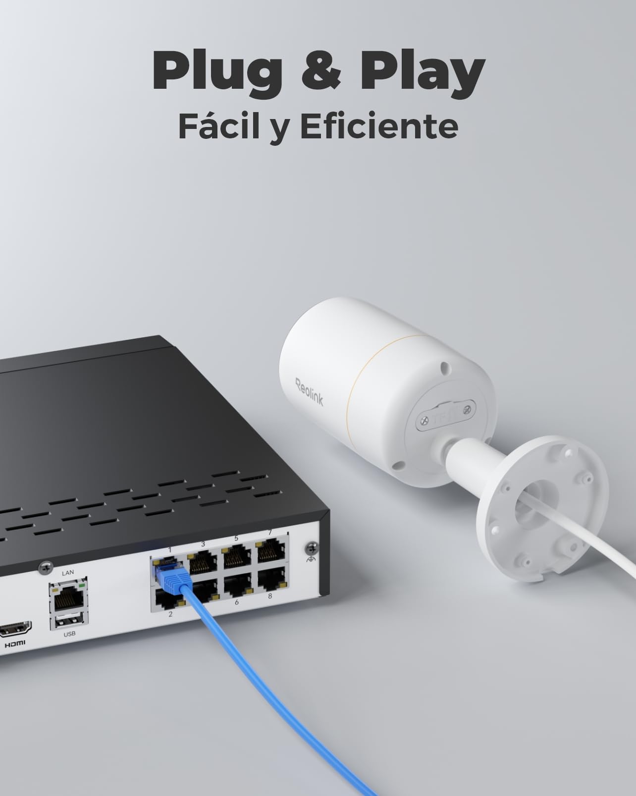 Reolink 12MP Kit Camaras de Vigilancia Exterior H.265, 4pcs Sistema de Cámara Seguridad con 30M Visión Nocturna, Audio bidireccional, NVR de 8 Canales con HDD de 2TB, Grabación 24/7, RLK8-1200B4-A