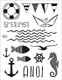  Viva Decor®️ Clear-Stamps (AHOI) Silikon Stempel - Prägung Stempel - DIY Dekoration stanzen - Stempel Silikon - DIY Stamp - Stempel Prägung - Made in Germany