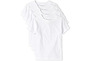 Comfortable and Durable Boys' Short Sleeve Undershirts