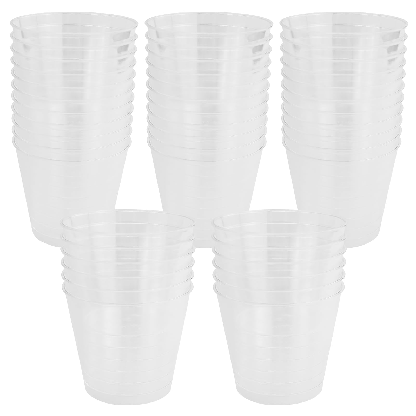 Set di 50 tazze da dessert con 50 cucchiai, Bicchieri da Dessert 200 ml, bicchieri da dessert trasparenti, riutilizzabili, per casa, dessert, budino, mousse, ghiaccio, yogurt, feste