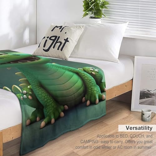 Couverture crocodile bébé en polaire douce pour lit cage et poussette