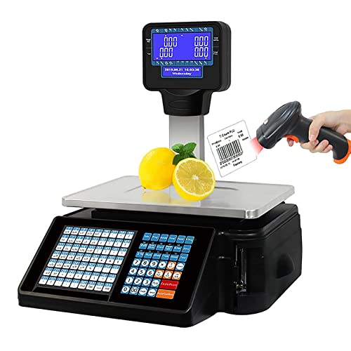 Báscula electrónica digital para impresión de etiquetas 30kg