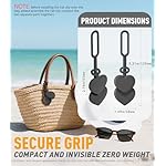 Nearockle Magnetic Hat Clip for Travel on Bag, 2026 Silicone Hat Clips Adjustable Sunhat Holder, Vacation Travel Essentials - Image 2