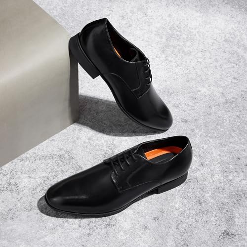 Image of HYLI Genuine Leather Formal Lace up Shoes for Men - Durable | Comfortable | Breathable | Odor Resistance | Flexible