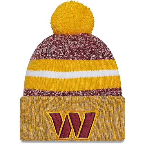 New Era Washington Commanders Cuffed Pom Knit