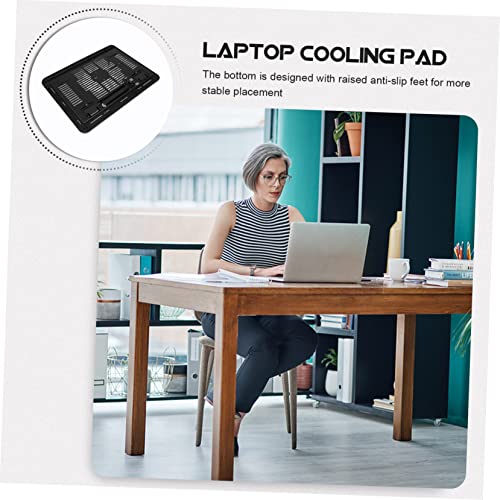 Base para portátil con ventilador silencioso ergonómica miniatura 7