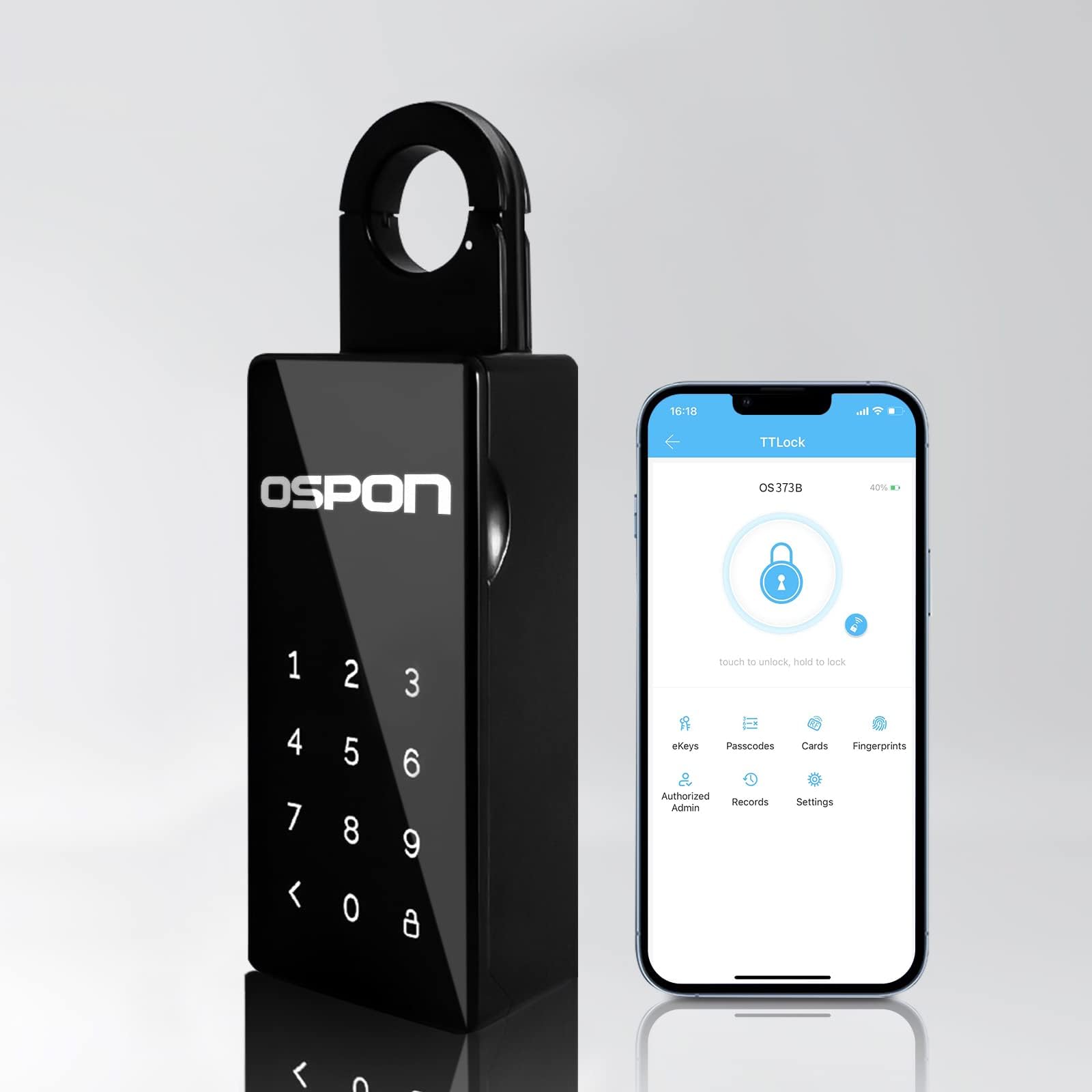 Lock Box for House Car Key, Key Storage Smart Lock Box Wall Mount for Outside, House Key Safe Security Lock Box for Realtors Garage Spare Beach, Support Bluetooth Password App Management Weatherproof
