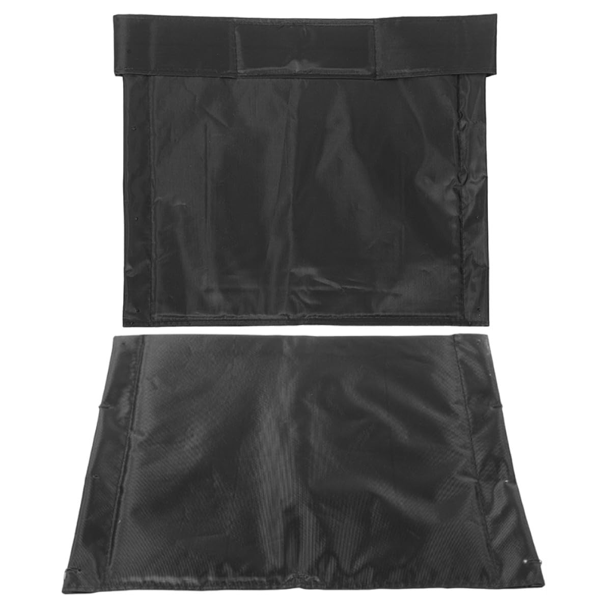 SHOWERORO Juego de Cojín Respaldo y Almohadilla Asiento para Silla de Ruedas en Tela Oxford Negra, Soporte Ergonómico y Antideslizante, Diseño Simple y Fácil de Transportar