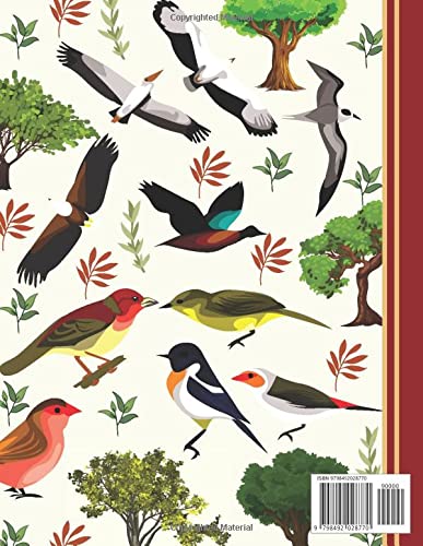 Birds Composition Book: Birds Themed Notebook | 8.5 x 11 Inches | 120 Pages | Trees | Wildlife | Exercise Book For Kids, Students Or Teachers - Image 2