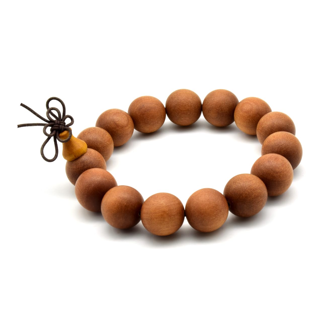 Zen Dear Unisex Teak Wood Prayer Beads Buddha Buddhist Beads Japa Mala Necklace Bracelet Bead