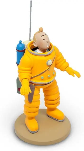 Figurine Tintin Moulinsart en résine 12 cm - Collection officielle