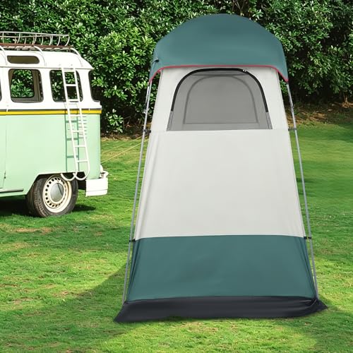 Carpa de Ducha Portátil, 63x63x95 pulgadas, Refugio de Privacidad para Camping, Tienda Impermeable 1500mm, Habitación para Cambios y Ducha al Aire Libre para Senderismo y Playa miniatura 2