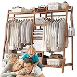 ✔ LUGAR PARA TODOS: tiene 9 compartimentos de almacenamiento y 2 rieles para colgar, que se pueden usar para organizar bufandas, ropa o necesidades diarias. Su estructura es muy resistente y duradera.