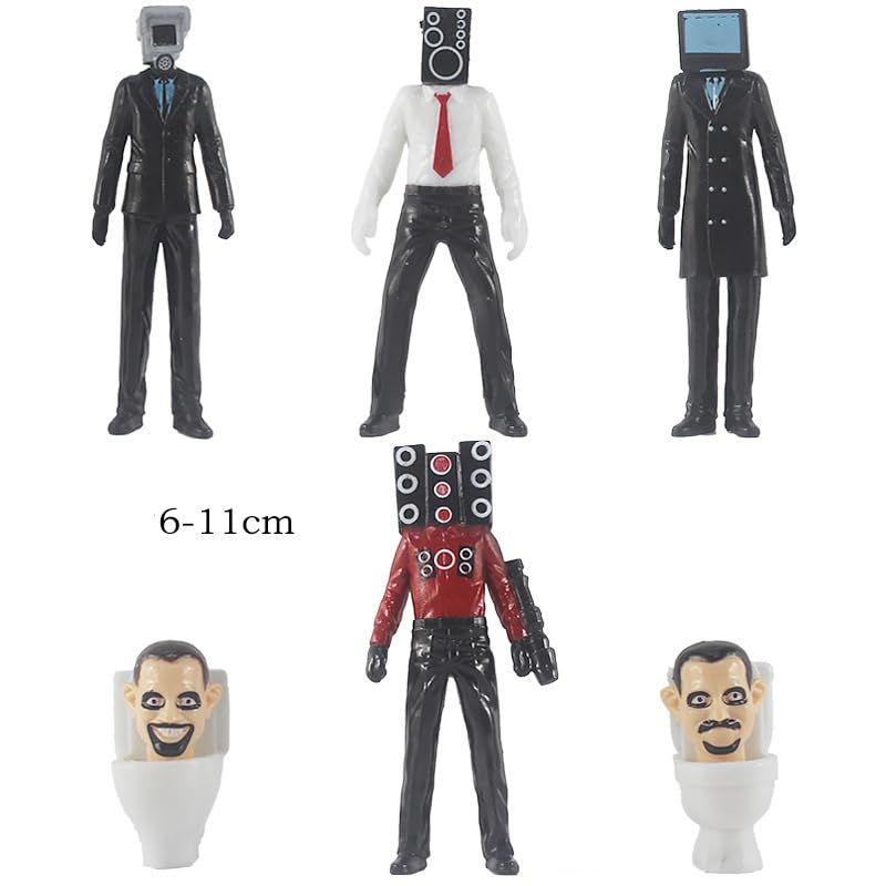 Amazon.co.jp: Skibidi トイレフィギュア24点セット 6~11cm 