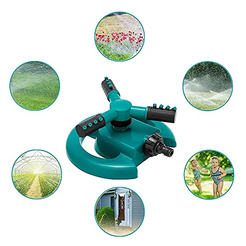 SUQ Automatische Tuinsproeier, Automatische Gazonsproeier, 360 Graden, Verstelbaar 3-Arm Draaiend Sproeisysteem, voor… - Afbeelding 4