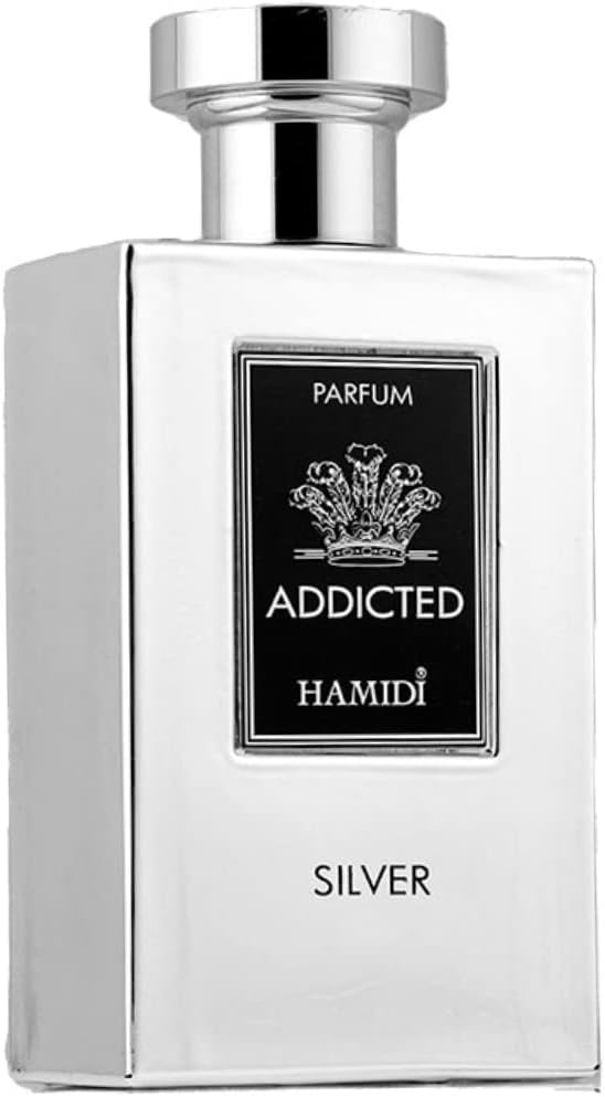 Hamidi Addicted Silver By Eau De Parfum 120ml | Perfumes for Men | Alcohol-Free | Premier Long Lasting | Fragrances | Club De Nuit Series