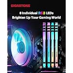 【RGB DDR4 RAM】GIGASTONE Game TURBO 32GB Kit (2x16GB)DDR4 3200MHz PC4-25600 CL16-18-18-40 Intel XMP 2.0 AMD Ryzen 1.35V UDIMM 288 Pin Unbuffered Non ECC High Performance Gaming Desktop Memory - Black - Image 3