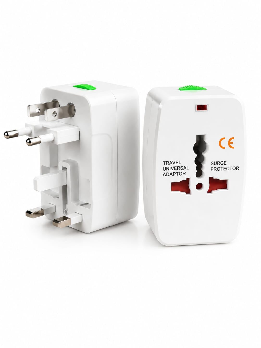 OSIYA Universal International Travel Adapter with Surge Protector | 180+ Countries, 6A AC Socket Output, 110-240V Compatible, Compact Design, US/UK/EU/AUS Plug-picture-37